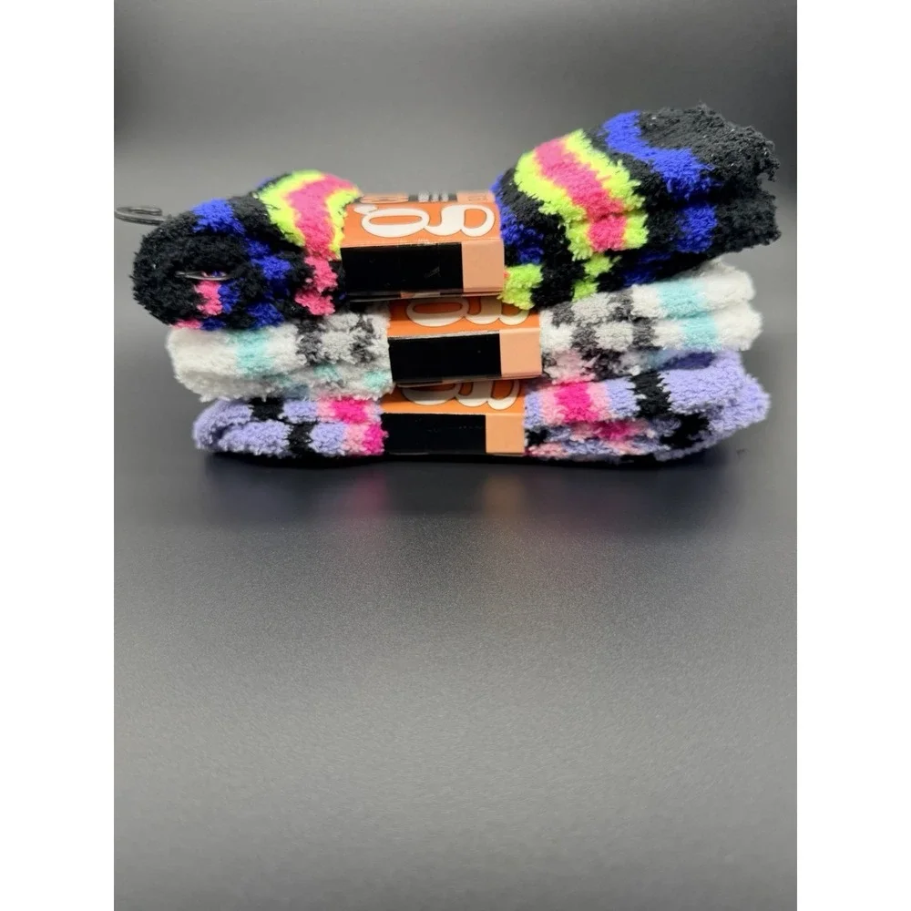 Comfy Womens 3 Pack Spa Socks Fluffy Slipper ComfyCabin Soft Fleece Warm